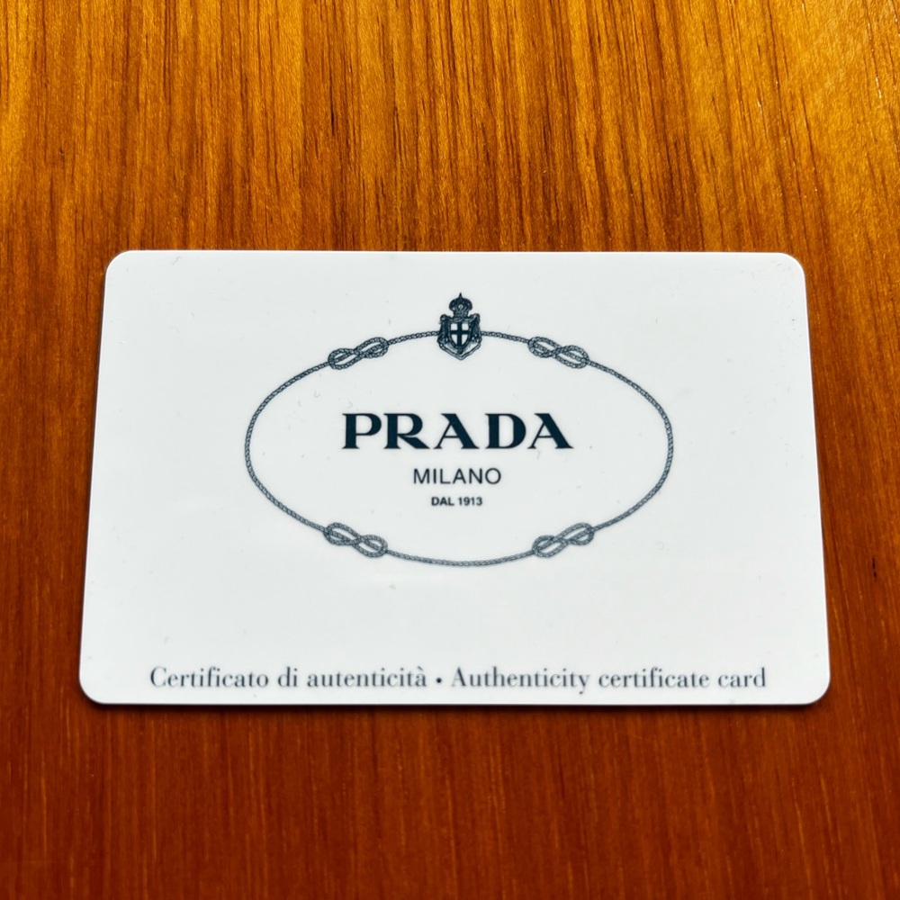 Prada Santiago and leather Wallet with Shoulder strap. Two bill comp and 8 cc . - Picture 5 of 9